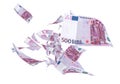 Fly Five hundred euro banknotes