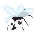 Fly - funny cartoon illustration Royalty Free Stock Photo