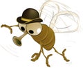 Fly in a hat Royalty Free Stock Photo