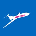Fly low cost airline background