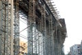 Fly over bridge construction work In india - Image Royalty Free Stock Photo