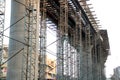 Fly over bridge construction work In india - Image Royalty Free Stock Photo