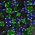 Fly poker chips