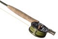 Fly Rod with a Reel and Line Royalty Free Stock Photo