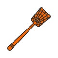 Fly-swatter color icon