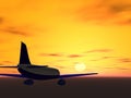 Fly to the sunset