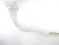 Fly white silk background Royalty Free Stock Photo