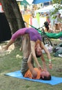 Fly Yoga Master Classduo yoga in the open air