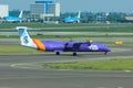 Flybe Bombardier Q400 at Schiphol