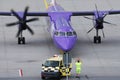 FlyBe jet on the apron Royalty Free Stock Photo