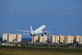 Flybe Jet Taking Off From Alicante Airport Royalty Free Stock Photo