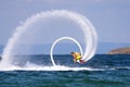 Flyboard Black sea adventure. Royalty Free Stock Photo