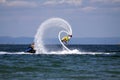 Flyboard Black sea adventure. Royalty Free Stock Photo