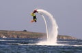 Flyboard Black sea adventure. Royalty Free Stock Photo