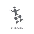 Flyboard icon. Trendy Flyboard logo concept on white background Royalty Free Stock Photo