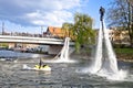 Flyboard Show on the Brda River - Bydgoszcz