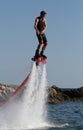 Flyboarding vertical Royalty Free Stock Photo