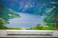 Flydalsjuvet viewing point Norway Royalty Free Stock Photo