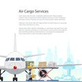 Flyer Air Cargo Services and Freight Royalty Free Stock Photo