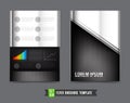 Flyer Brochure background template 0009 Technology concept metal