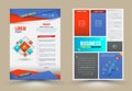 Flyer, Brochure Design Templates. Royalty Free Stock Photo