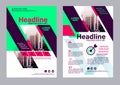 Colorful flyer design template. Brochure Layout design. Royalty Free Stock Photo