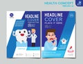 Flyer health leaflet brochure template A4 size design