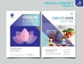 Flyer health leaflet brochure template A4 size design
