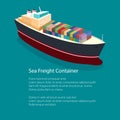 Flyer Isometric Container Ship