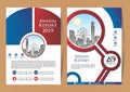 Flyer Layout, Poster, Magazine, Annual Report, Book, Booklet with Building Image