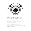 Flyer of the Mining Industry Royalty Free Stock Photo