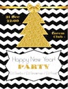 Flyer for 2016 New Year's Eve Party Royalty Free Stock Photo