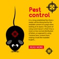 Flyer Pest and Rodent Control, banner with your text