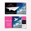 Flyer pink blue