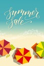 Flyer for summer sale Royalty Free Stock Photo