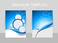 Flyer template back and front design Royalty Free Stock Photo