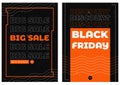 Flyer template for Black Friday sale.
