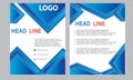 Brochure Flyer Template Magazine Cover Booklet Layout Poster Annual Report Illustration A4 page Business Company Leaflet Headline Royalty Free Stock Photo