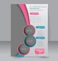 Flyer template. Brochure design. A4 business cover. Royalty Free Stock Photo