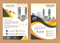 Vector Business brochure, flyers design template, company profile, magazine, poster, annual report, book & booklet cover, with gre