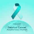 Flyers honoring Cervical Health Awareness Month or events associated with it can include vector illustrations describing the