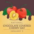 Flyers honoring National Chocolate Covered Cherry Day or promoting associated events can utilize National Chocolate Covered Cherry