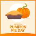 Flyers honoring National Pumpkin Pie Day or promoting associated events can utilize National Pumpkin Pie Day vector graphics.