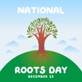 Flyers honoring National Roots Day or promoting associated events might utilize National Roots Day vector graphics. design of