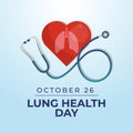 Flyers promoting Lung Health Day or other events can utilize vector pictures concerning the holiday. design of a flyer, a