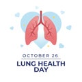 Flyers promoting Lung Health Day or other events can utilize vector pictures concerning the holiday. design of a flyer, a