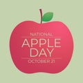 Flyers promoting National Apple Day or other events can utilize vector images concerning the holiday. design of a flyer, a