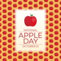 Flyers promoting National Apple Day or other events can utilize vector images concerning the holiday. design of a flyer, a