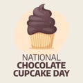 Flyers promoting National Chocolate Cupcake Day or associated events can utilize National Chocolate Cupcake Day-related vector