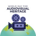 Flyers promoting World Day for Audiovisual Heritage or associated events can utilize World Day for Audiovisual Heritage-related